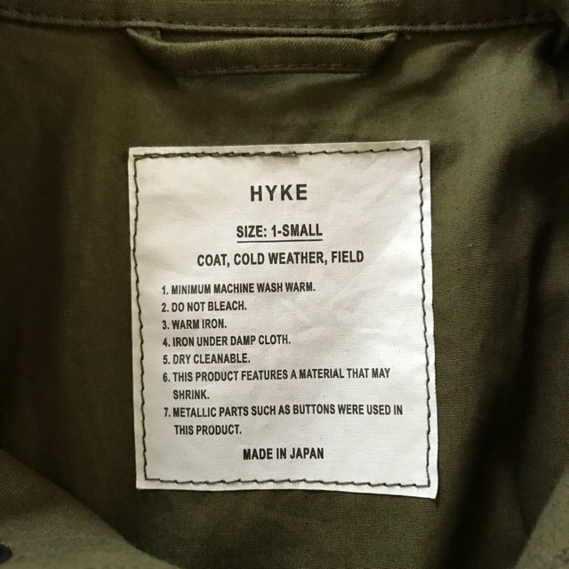HYKE フィールドジャケット ビッグの通販 by おっくー｜ハイクならラクマ - HYKE M-51 在庫あ在庫