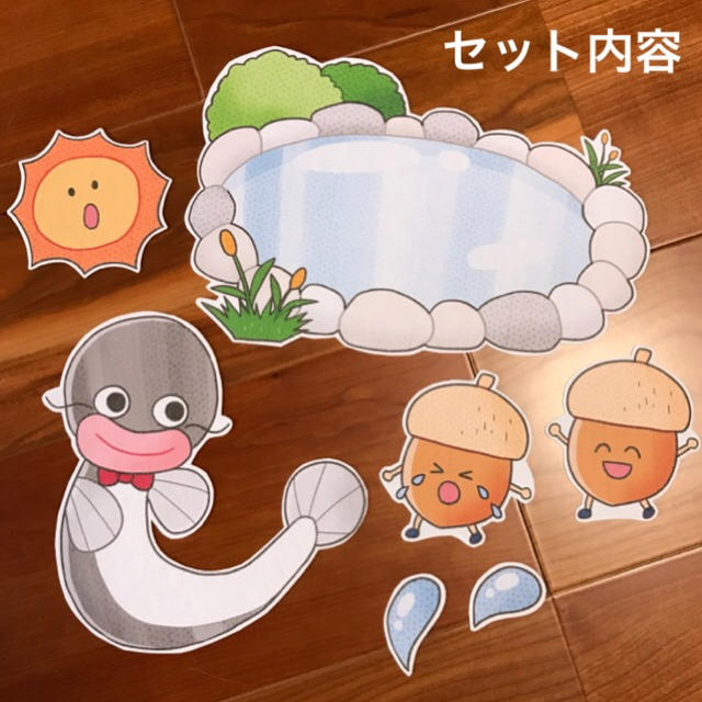 『どんぐりころころ』パネルシアター(大サイズ ハンドメイドのキッズ/ベビー(おもちゃ/雑貨)の商品写真