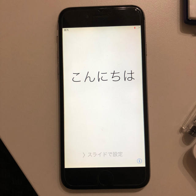 iPhone(アイフォーン)のIPhone 6 16GB(アイフォン)スペースグレー(本体のみ) スマホ/家電/カメラのスマートフォン/携帯電話(スマートフォン本体)の商品写真