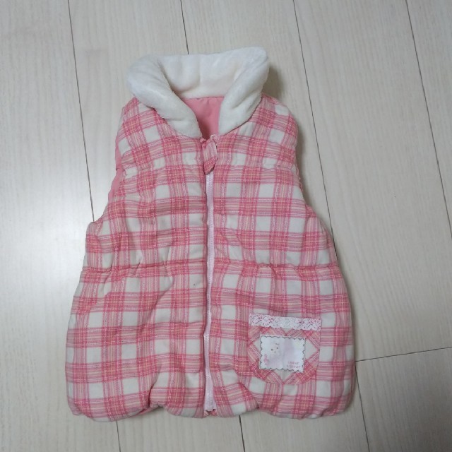 coeur a coeur(クーラクール)のcoeur a coeur リバーシブルベスト95 キッズ/ベビー/マタニティのキッズ服女の子用(90cm~)(その他)の商品写真