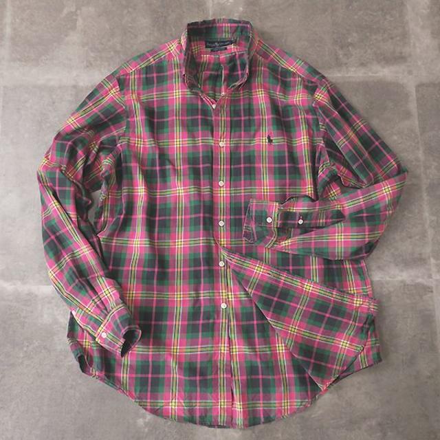 Ralph Lauren(ラルフローレン)のラルフローレン　ピンク系マルチチェックシャツ メンズのトップス(シャツ)の商品写真