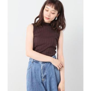 スピックアンドスパン(Spick & Span)のSpick&Span ノースリ ワイドリブ(ニット/セーター)