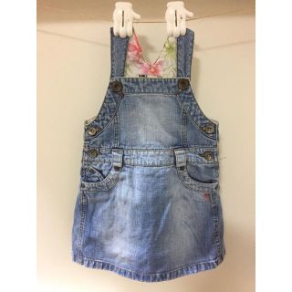 ザラキッズ(ZARA KIDS)のmmmmmik様  ZARAデニムワンピ2y(ワンピース)