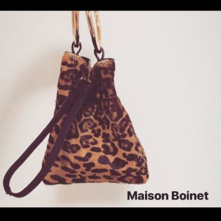 ドゥーズィエムクラス(DEUXIEME CLASSE)のドゥーズィエムクラス MAISON BOINET レオパードバッグ(ハンドバッグ)