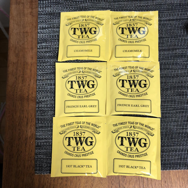 TWG  紅茶ティーバッグ6個 食品/飲料/酒の飲料(茶)の商品写真