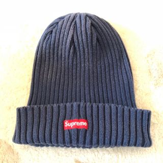 シュプリーム(Supreme)のシュプリーム ニット帽 ニットキャップ ネイビー(ニット帽/ビーニー)