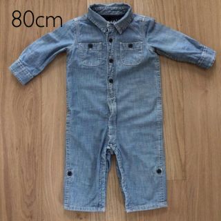 ベビーギャップ(babyGAP)のGAP baby 80cm ダンガリーオールインワン(ロンパース)