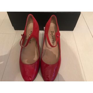 レペット(repetto)のレペット スエード×レザーコンビ パンプス 37赤(ハイヒール/パンプス)