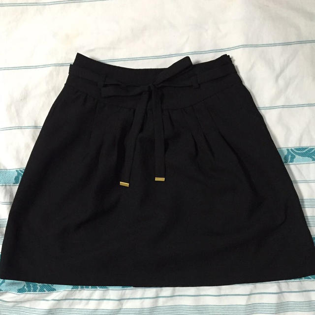 grove(グローブ)のフレアスカート◎黒 レディースのスカート(ひざ丈スカート)の商品写真