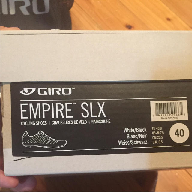 giro empire SLX サイズ 40 (25.0)ホワイト ブラック - ウエア