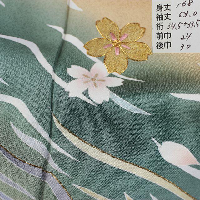 AC1056 誂仕立付訪問着 桜色 桜花弁 オブジェの通販 - www.mogogo