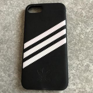 アディダス(adidas)のiPhone8 アディダス ケース  ブラック再値下げ(iPhoneケース)