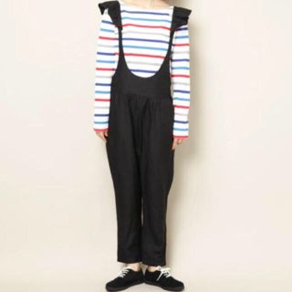 ドットアンドストライプスチャイルドウーマン(Dot&Stripes CHILDWOMAN)の肩フリルサロペット(サロペット/オーバーオール)