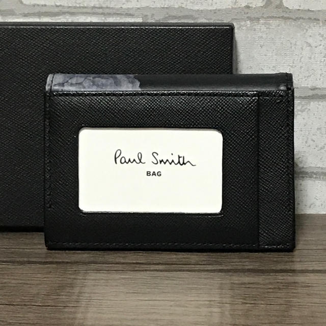 Paul Smith(ポールスミス)の【人気 未使用】ポールスミス 花柄 レザー カードケース 名刺入れ ネイビー系 メンズのファッション小物(名刺入れ/定期入れ)の商品写真