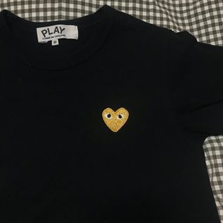 コムデギャルソン(COMME des GARCONS)のギャルソンプレイ♡ゴールドハートTシャツ(Tシャツ(半袖/袖なし))