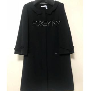 フォクシー(FOXEY)のFOXEY 春秋おリボンコート38 最終価格 土曜まで(ロングコート)