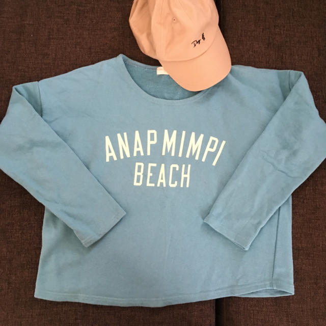 anap mimpi(アナップミンピ)のanapmimpi プリントスエット 水色 レディースのトップス(トレーナー/スウェット)の商品写真