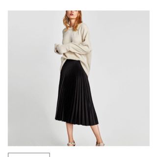 ザラ(ZARA)のZARA プリーツスカート(ひざ丈スカート)