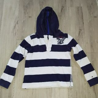 トミーヒルフィガー(TOMMY HILFIGER)のTOMMY HILFIGER☆フード付きラガーシャツ(Tシャツ/カットソー)