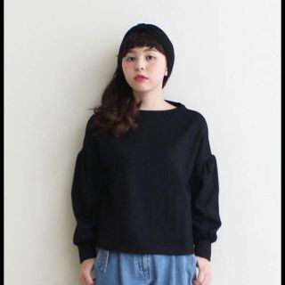 ビュルデサボン(bulle de savon)のDot&stripes childwoman ドロップパフプルオーバー(カットソー(長袖/七分))