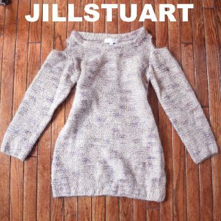 ジルスチュアート(JILLSTUART)のJILLSTUART 肩出し ニット 可愛い パステル(ニット/セーター)