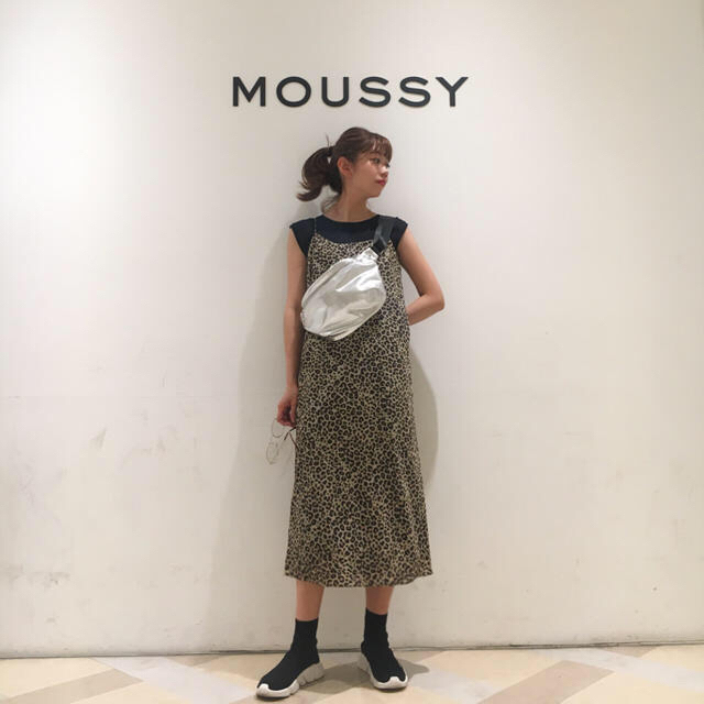 MOUSSY レオパード キャミワンピースblackbymoussy