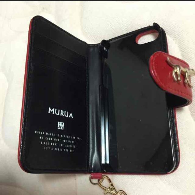 MURUA(ムルーア)のMURUA♡モチーフ付iPhoneケース スマホ/家電/カメラのスマホアクセサリー(モバイルケース/カバー)の商品写真