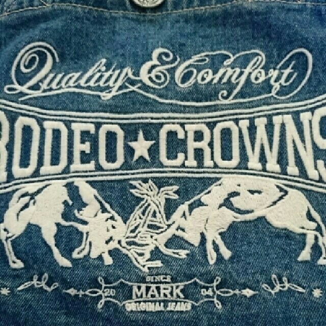 RODEO CROWNS(ロデオクラウンズ)の👑RODEO CROWNS👑希少♥阿倍野限定♥デニムトート♥USED➡美品✨ レディースのバッグ(トートバッグ)の商品写真