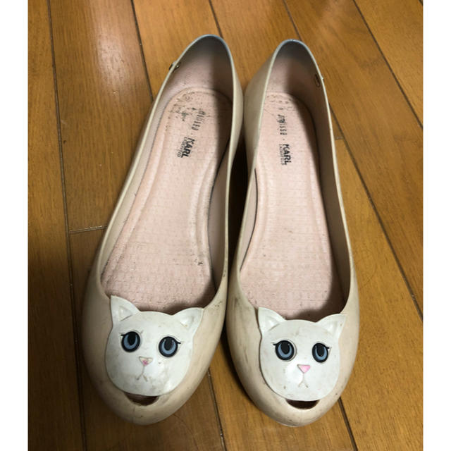 melissa(メリッサ)のメリッサフラットシューズパンプス白猫ねこロリータkikiヴィヴィアンキャンスパ レディースの靴/シューズ(ハイヒール/パンプス)の商品写真