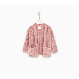 ザラキッズ(ZARA KIDS)のケンタトモセイ様専用 ZARA baby girlシェニール織りジャケット98㎝(カーディガン)