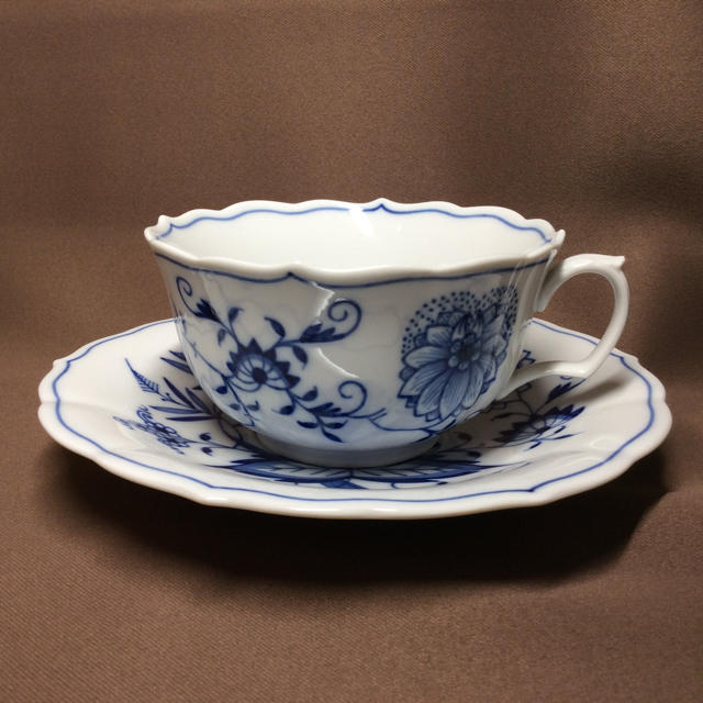 MEISSEN - Meissen ブルーオニオン ティーカップ &ソーサーの通販 by