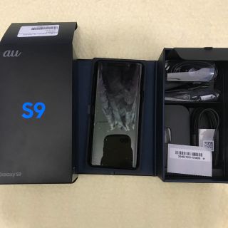 エーユー(au)のGalaxy S9  SIMロック解除済み★動作確認のみ未使用に近い美品★(スマートフォン本体)