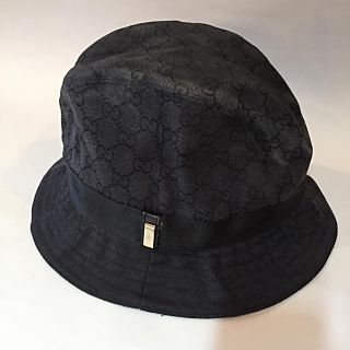 グッチ(Gucci)のグッチ GUCCI 帽子 キャンバス バケットハット L(ハット)