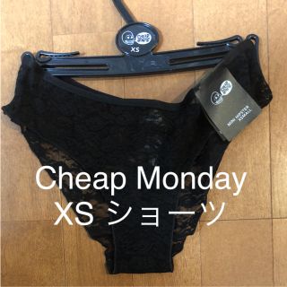 チープマンデー(CHEAP MONDAY)の新品未使用 チープマンデー 非売品 ハンガー付き ヒップハンガーショーツ 下着(ショーツ)