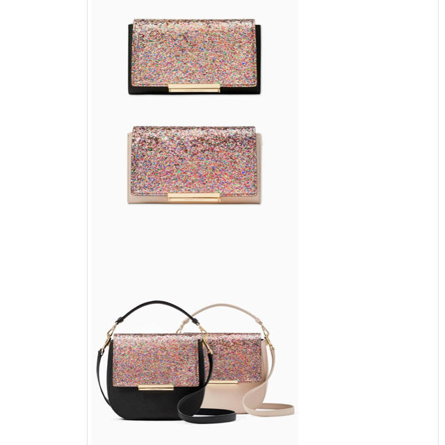 kate spade new york(ケイトスペードニューヨーク)の♡kate spade♡メイクイットマイン グリッターフラップ 【値下げ】 レディースのバッグ(ショルダーバッグ)の商品写真