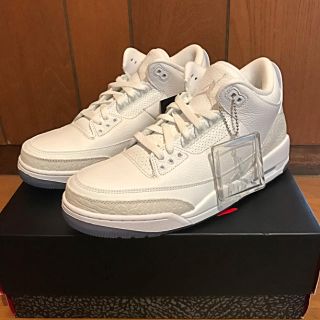 ナイキ(NIKE)のNIKE AIR JORDAN 3 TRIPLE WHITE 27cm(スニーカー)