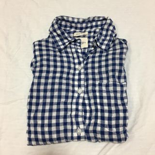 アメリカンイーグル(American Eagle)のamericaneagle  長袖チェックシャツxxs(シャツ/ブラウス(長袖/七分))