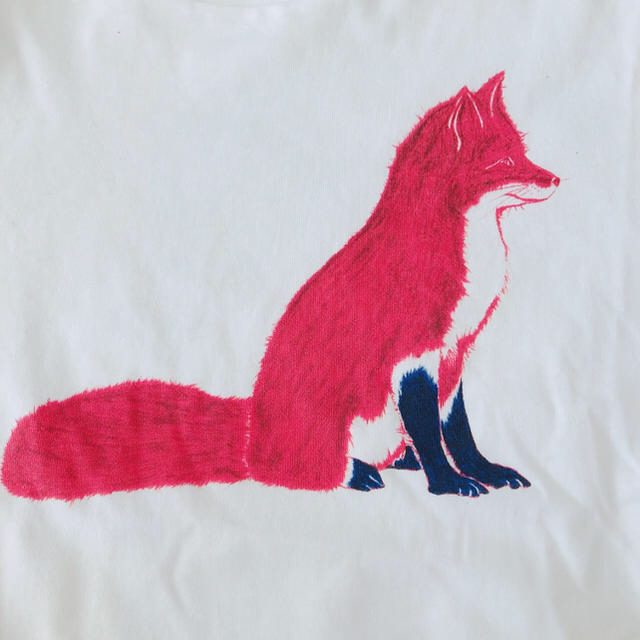 MAISON KITSUNE'(メゾンキツネ)のMAISON KITSUNE♡キツネ柄Tシャツ レディースのトップス(Tシャツ(半袖/袖なし))の商品写真