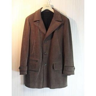 アルマーニ コレツィオーニ(ARMANI COLLEZIONI)の黒王号様専用size50☆美品☆アルマーニコレツォーニ フェイクレザーコート(レザージャケット)