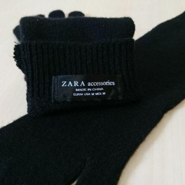 ZARA(ザラ)のZARA ロンググローブ 手袋 size F ブラック ザラ レディースのファッション小物(手袋)の商品写真