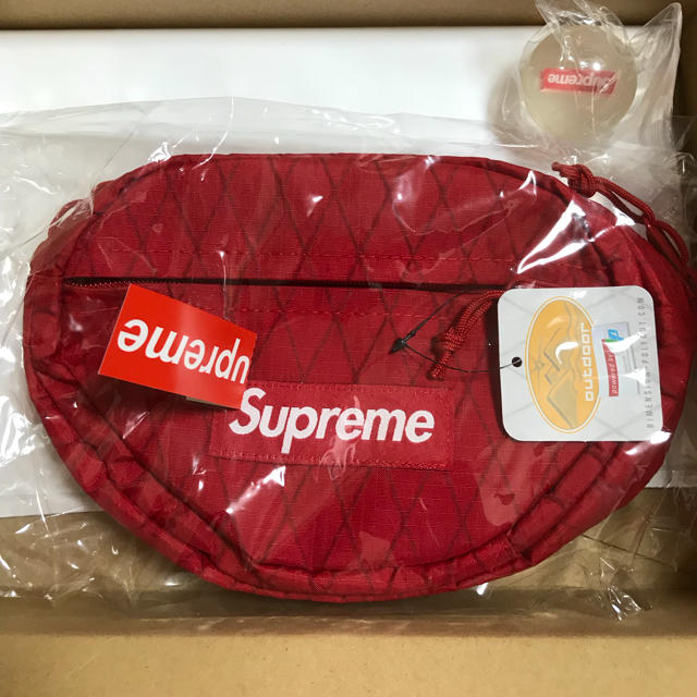 希望者のみラッピング無料】 Supreme 18FW waist bag red ウエスト