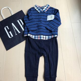 ベビーギャップ(babyGAP)の新品☆baby GAP☆ロンパース  カバーオール シャツ パンツ☆ミキハウス(ロンパース)