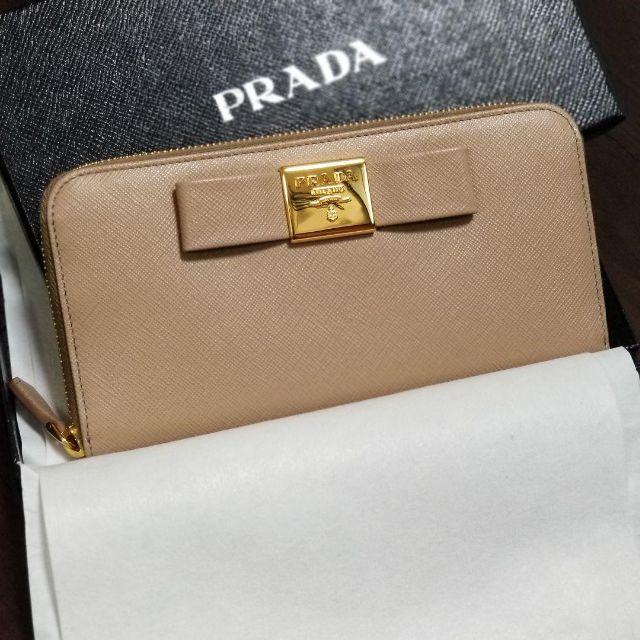 PRADA(プラダ)のPRADA★正規品★長財布(ラウンドファスナー) リボン レディースのファッション小物(財布)の商品写真