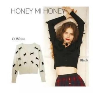 Honey mi Honey - ハニーミーハニー リボン カーディガンの通販 by