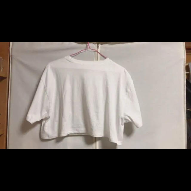 ショート丈 Tシャツ レディースのトップス(Tシャツ(長袖/七分))の商品写真