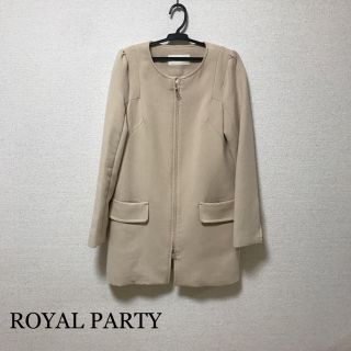 ロイヤルパーティー(ROYAL PARTY)のノーカラージップコート(ノーカラージャケット)