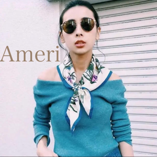 Ameri VINTAGE(アメリヴィンテージ)の【一度着美品❗️】Ameri VINTAGE フローラルスカーフ/フラワー レディースのファッション小物(バンダナ/スカーフ)の商品写真