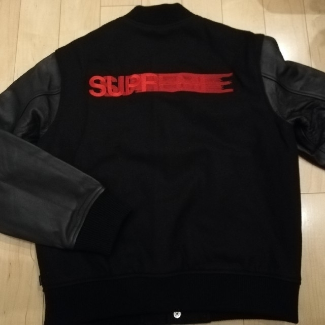 Supreme Motion Logo Varsity Jacket Black