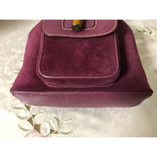 グッチ(Gucci)の🌸確認用🌸  GUCCI   バンブーリュック 【ワインレッド】(リュック/バックパック)