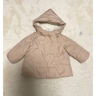 ザラキッズ(ZARA KIDS)の美品☆ Zara baby ピンクベージュ コート 80cm(ジャケット/コート)